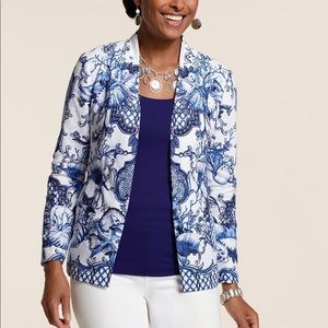 ❤️ NWOT Chico’s Linen Heidi Sanibel Shores Jacket